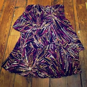 Strapless cocktail dress